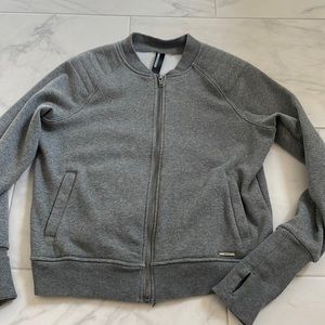 Gray zip up Small